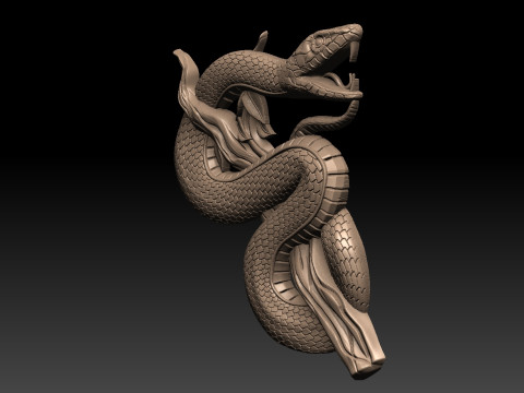 Snake CNC 3D Print Model