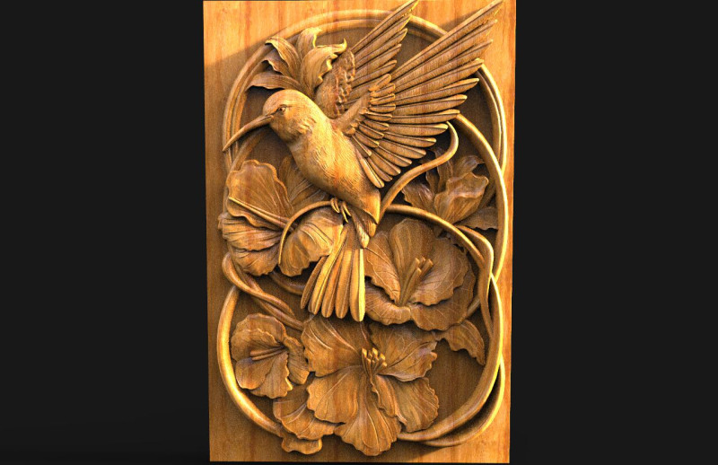 Hummingbird 3D Принт Модель .c4d .max .obj .3ds .fbx .stl .blend