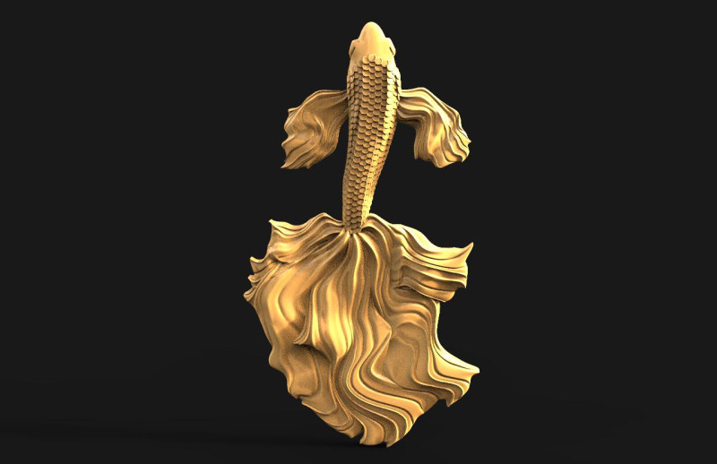 Fish STL 3Dプリントモデル .c4d .max .obj .3ds .fbx .stl .blend