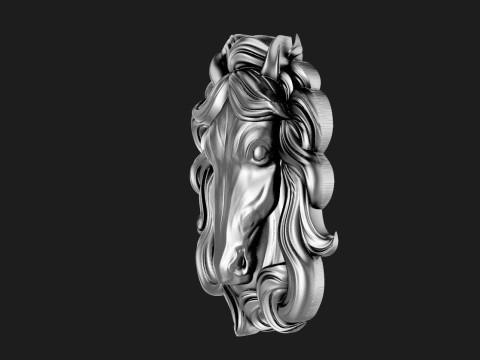 Horse pendant STL model Model Cetak 3D