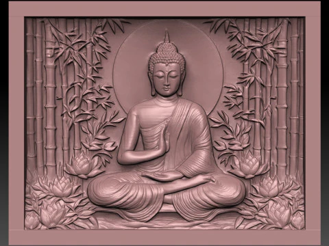 STL-файл Будды с ЧПУ 3D Принт Модель