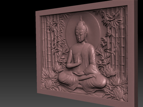 Buddha CNC STL file 3D 프린트 모델