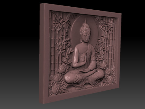 Buddha CNC STL file 3D 프린트 모델