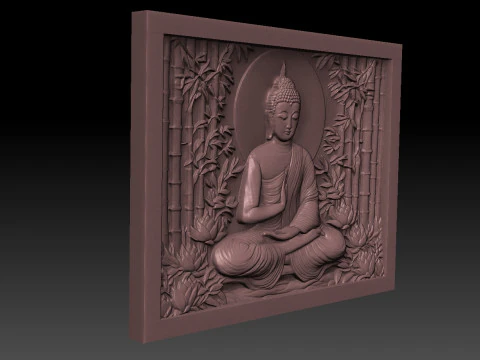 Buddha CNC STL file 3D Print Model