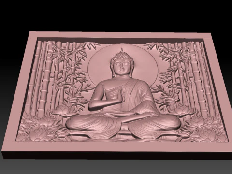 Buddha CNC STL file 3D Print Model