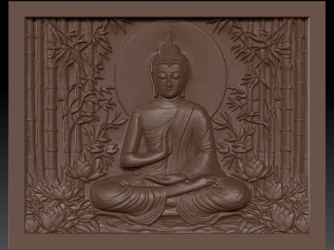 Buddha CNC STL file 3D 프린트 모델