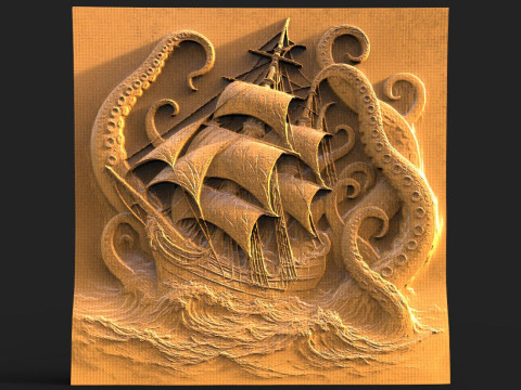 Old Ship CNC 3D 프린트 모델