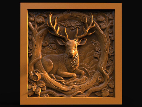 Deer CNC 3D Print Model
