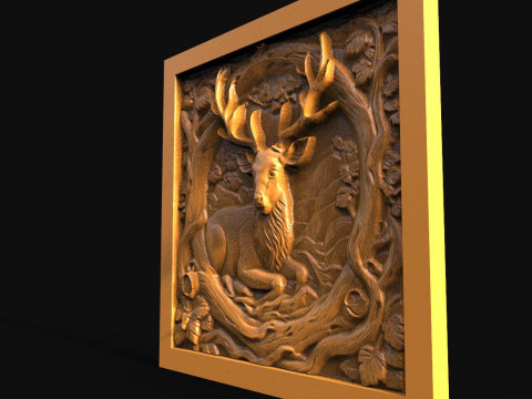 Deer CNC 3D Print Model