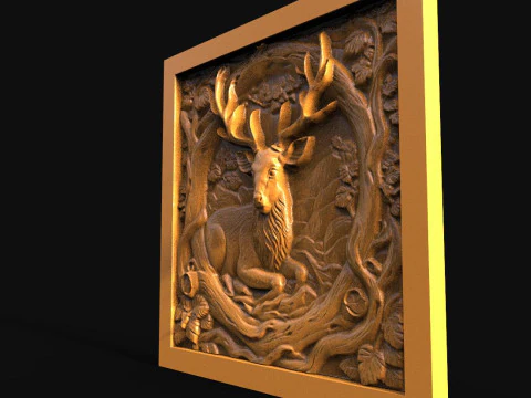 Veado CNC Modelo de Impressão 3D