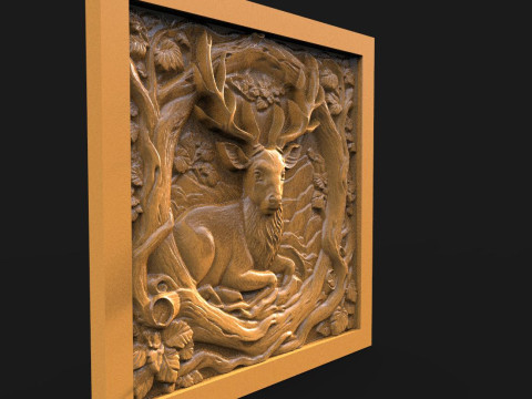 Deer CNC 3D Print Model