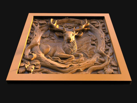 Veado CNC Modelo de Impressão 3D