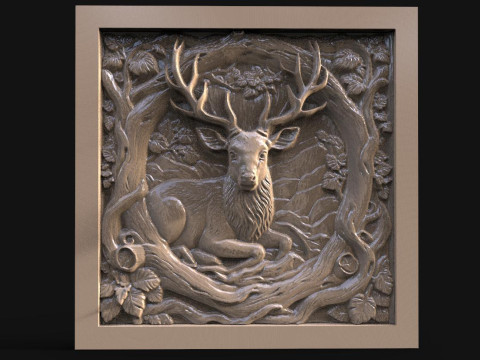Deer CNC 3D Print Model