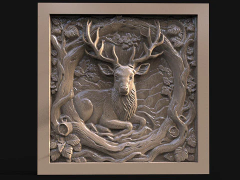 Veado CNC Modelo de Impressão 3D