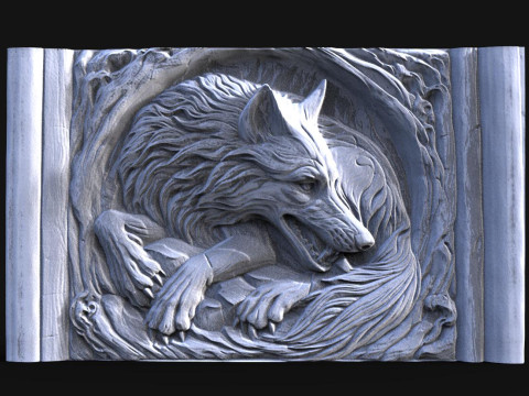Wolf CNC Model Cetak 3D