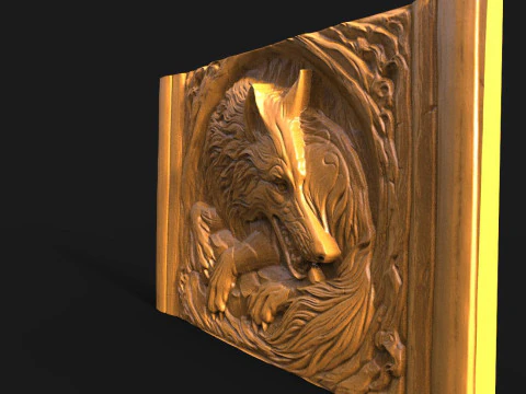 Волк ЧПУ 3D Принт Модель