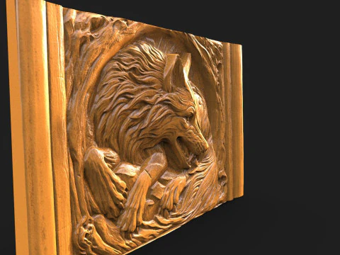 Волк ЧПУ 3D Принт Модель