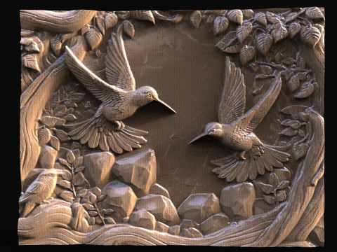 Hummingbirds CNC 3D Принт Модель