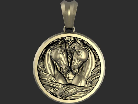 Кулон &laquo;Лошадь&raquo; 3D Принт Модель