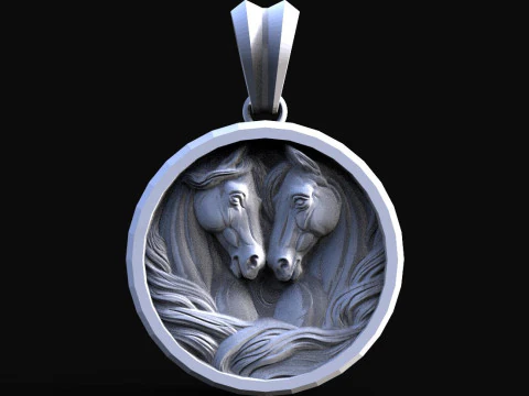 Horse pendant 3D Print Model