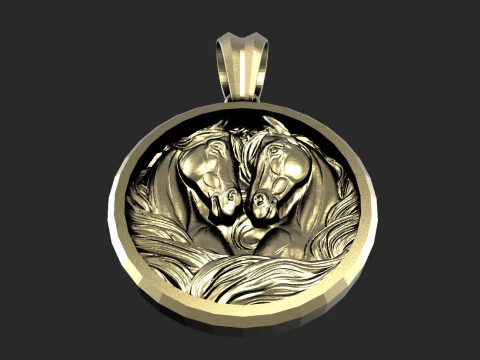 Horse pendant 3D Print Model