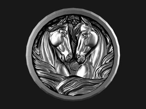 Horse pendant 3D Print Model
