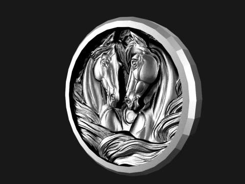 Horse pendant 3D Print Model