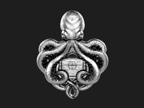 Octopus and chest pendant 3D Print Model