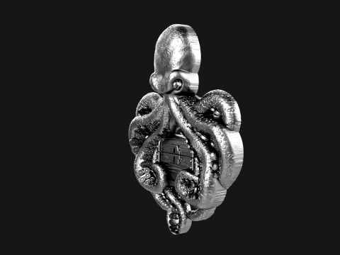Octopus and chest pendant 3D Print Model