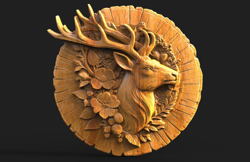 Deer STL file 3D Druckmodell .c4d .max .obj .3ds .fbx .stl .blend 