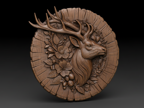 Deer STL file 3D Druckmodell