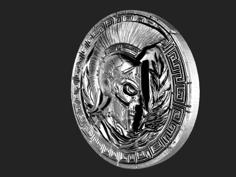 Spartan skull pendant Modèles 3D en vedette