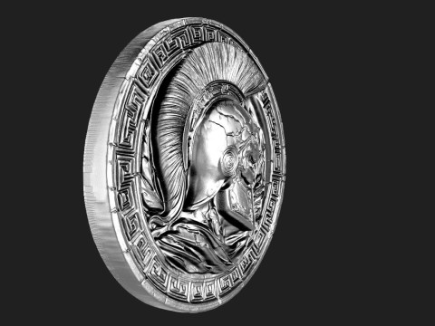 Spartan skull pendant Modèles 3D en vedette