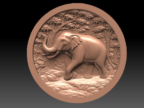 Elephant CNC 3D Print Model