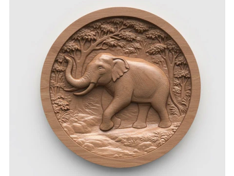 Elephant CNC 3D Print Model
