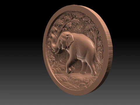 Elephant CNC 3D Print Model