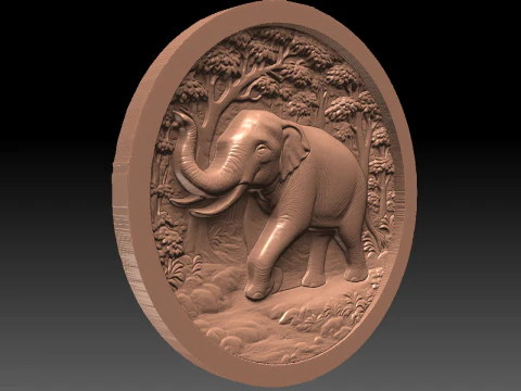 Elephant CNC 3D Print Model