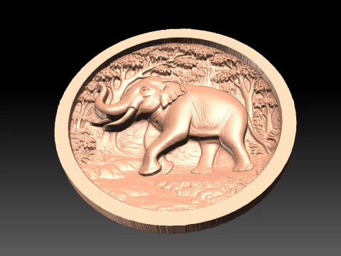 Elephant CNC 3D Print Model