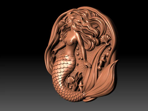 Mermaid CNC 3D Print Model