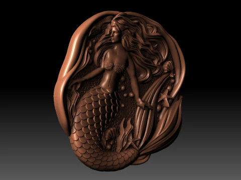 Mermaid CNC 3D Print Model