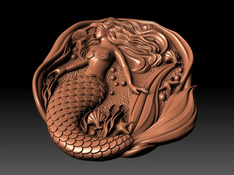 Mermaid CNC 3D Print Model