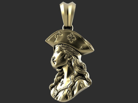 Pirate woman 3D Druckmodell
