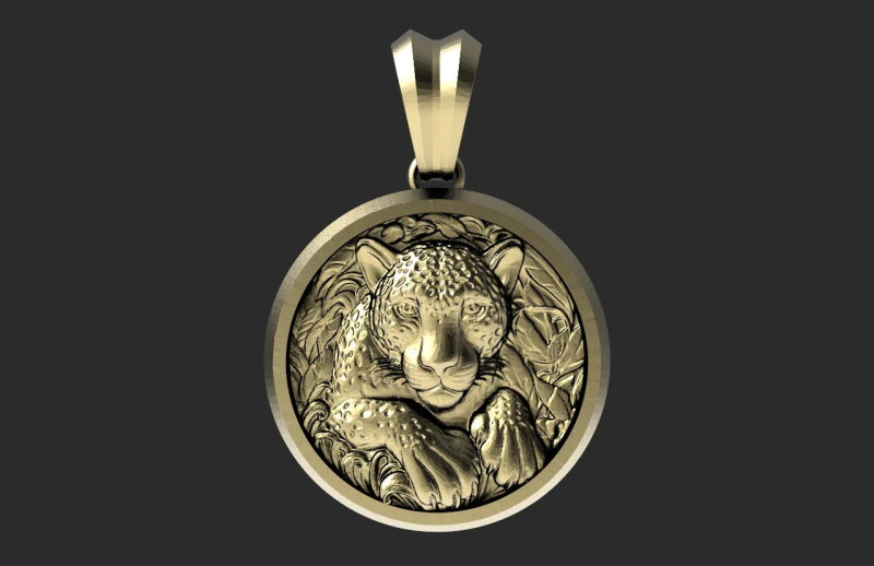 Jaguar pendant 3D Print Model .c4d .max .obj .3ds .fbx .stl .blend 