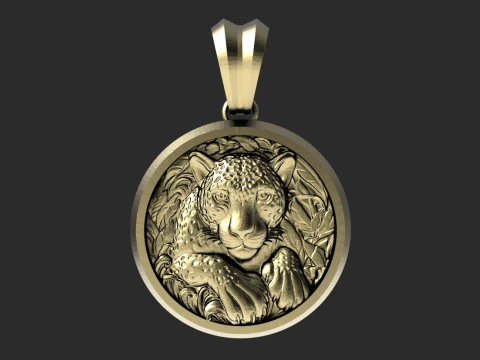 Pingente jaguar Modelo de Impressão 3D