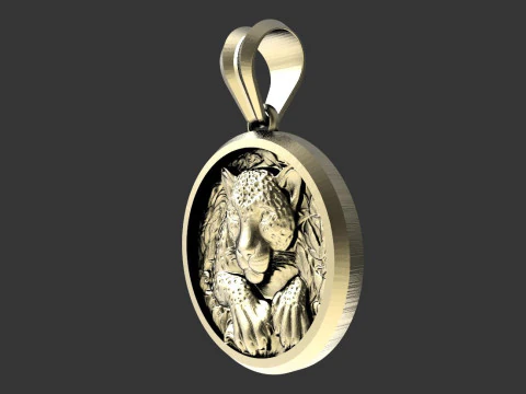 Jaguar pendant 3D Print Model