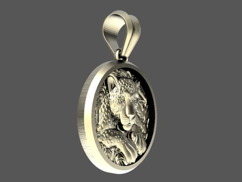 Jaguar pendant 3D Print Model