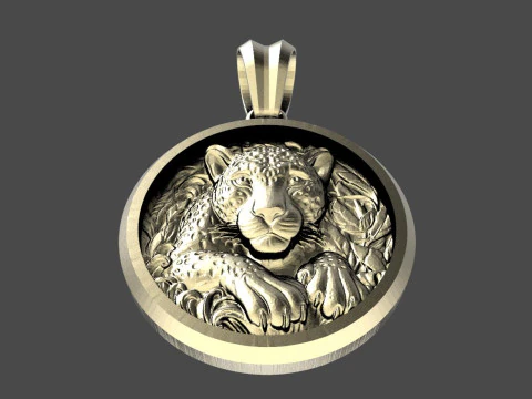 Jaguar pendant 3D Print Model