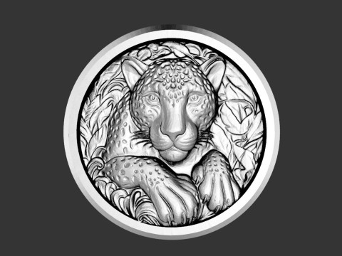 Ciondolo giaguaro Modello di stampa 3D