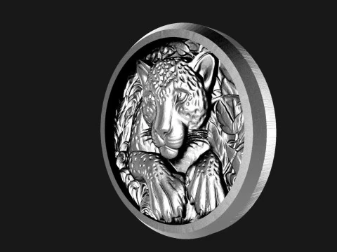 Jaguar pendant 3D Print Model