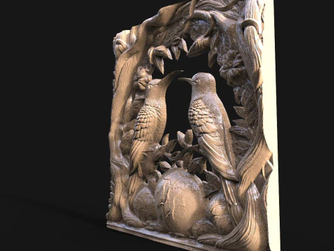Hummingbirds CNC 3D Print Model